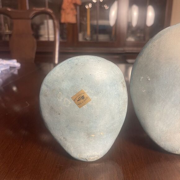 VTG Mexican Handmade Pottery Set Owl Figurines Folk Art Decor Boho Southwestern - Picture 13 of 14